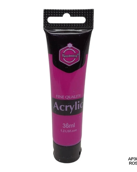 Keep Smiling Acrylic Colour Rose 36ml
