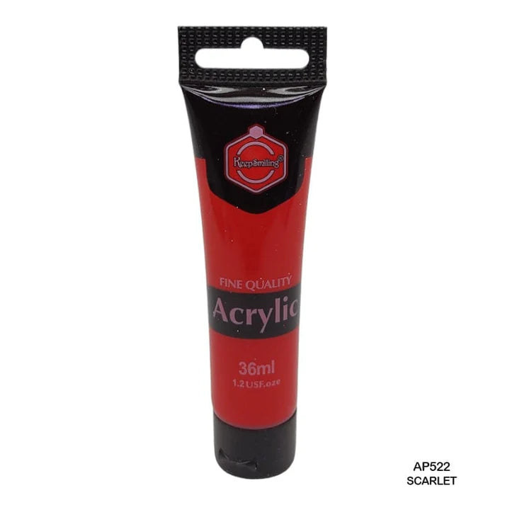 Keep Smiling Acrylic Colour Scarlet 36ml