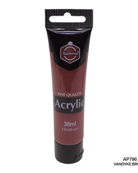 Keep Smiling Acrylic Colour Vandyke Brown 36ml