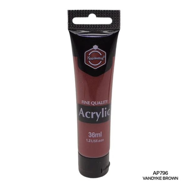 Keep Smiling Acrylic Colour Vandyke Brown 36ml