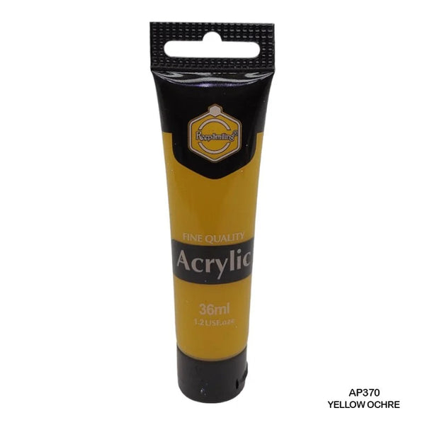 Keep Smiling Acrylic Colour Yellow Ochre 36ml