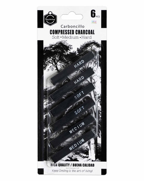Keep Smiling Charcoal Sticks Black Set of 6