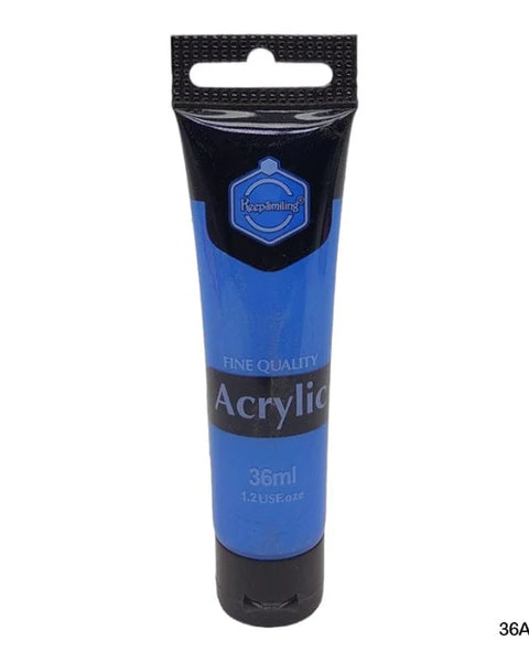 Keep Smiling Neon Acrylic Colour Shiny Blue 36ml