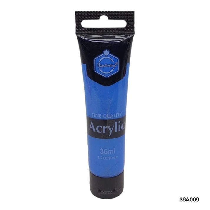 Keep Smiling Neon Acrylic Colour Shiny Blue 36ml
