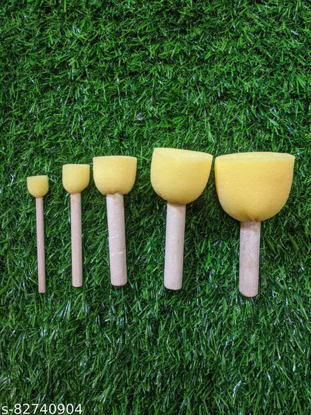 Keep Smiling Sponge Brush Set of 5