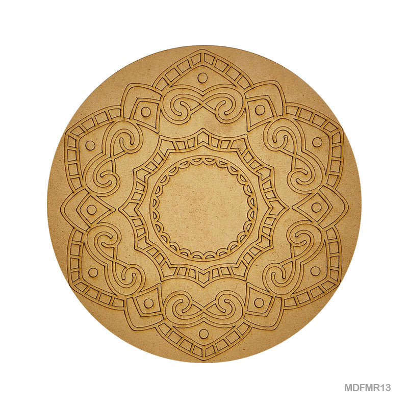 MDF Mandala CutOut MR13 3mmX10in