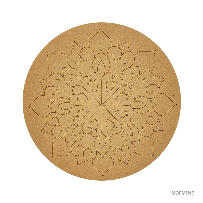 MDF Mandala CutOut MR19 3mmX10in