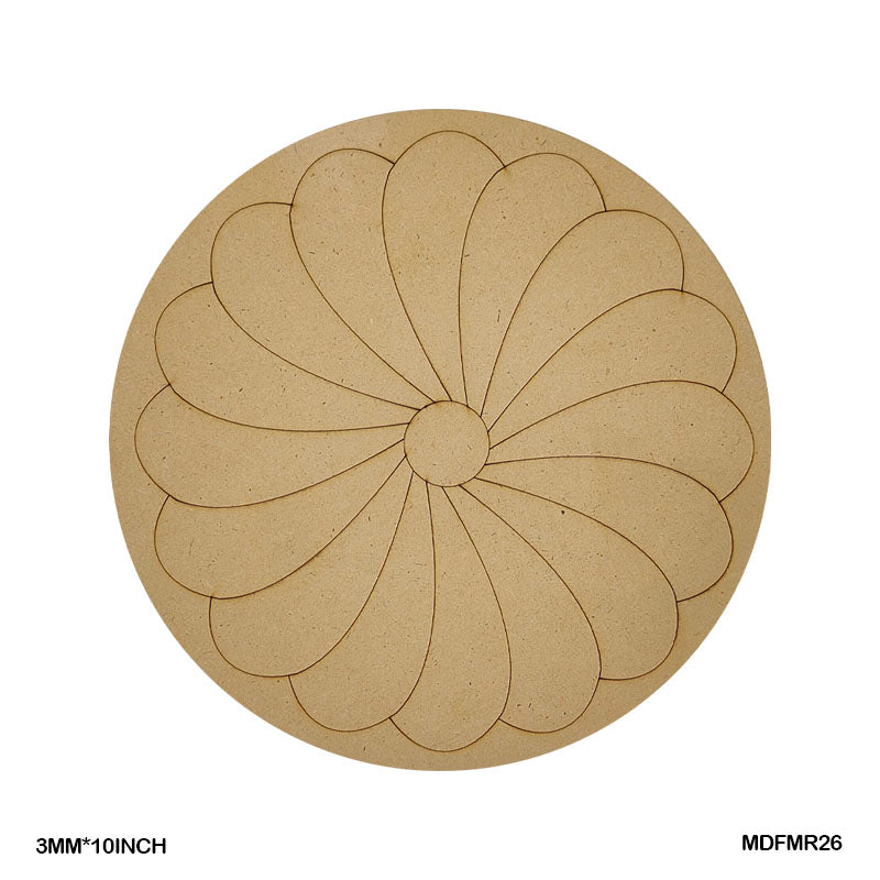 MDF Mandala CutOut MR26 3mmX12in