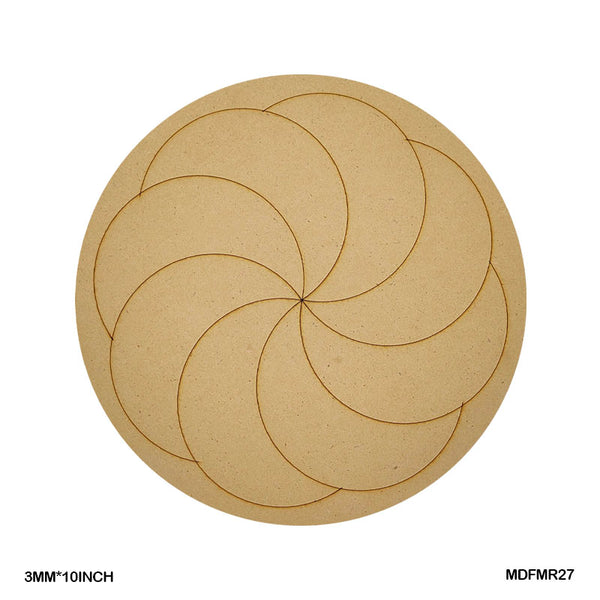MDF Mandala Cutout MR27 3mmX10in