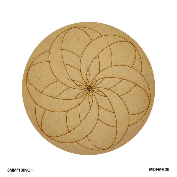 MDF Mandala CutOut MR28 3mmX10in