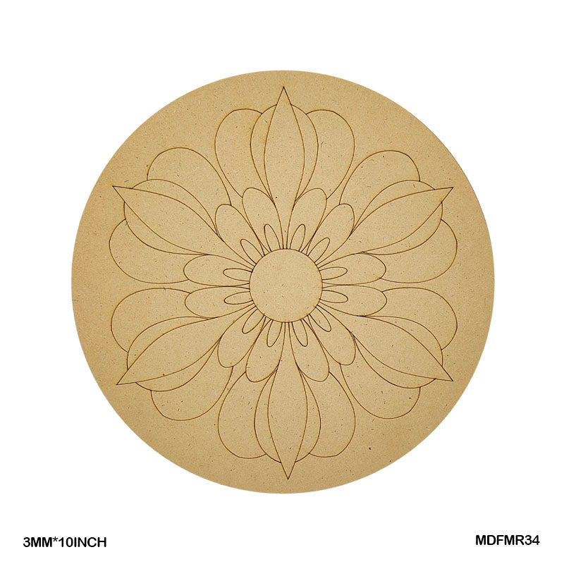MDF Mandala CutOut MR34 3mmX10in