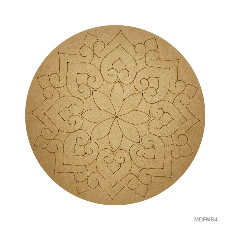 MDF Mandala CutOut MR4 3mmX10in