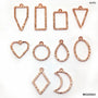 MG256A3 Bezels MixShapes RoseGold10pc