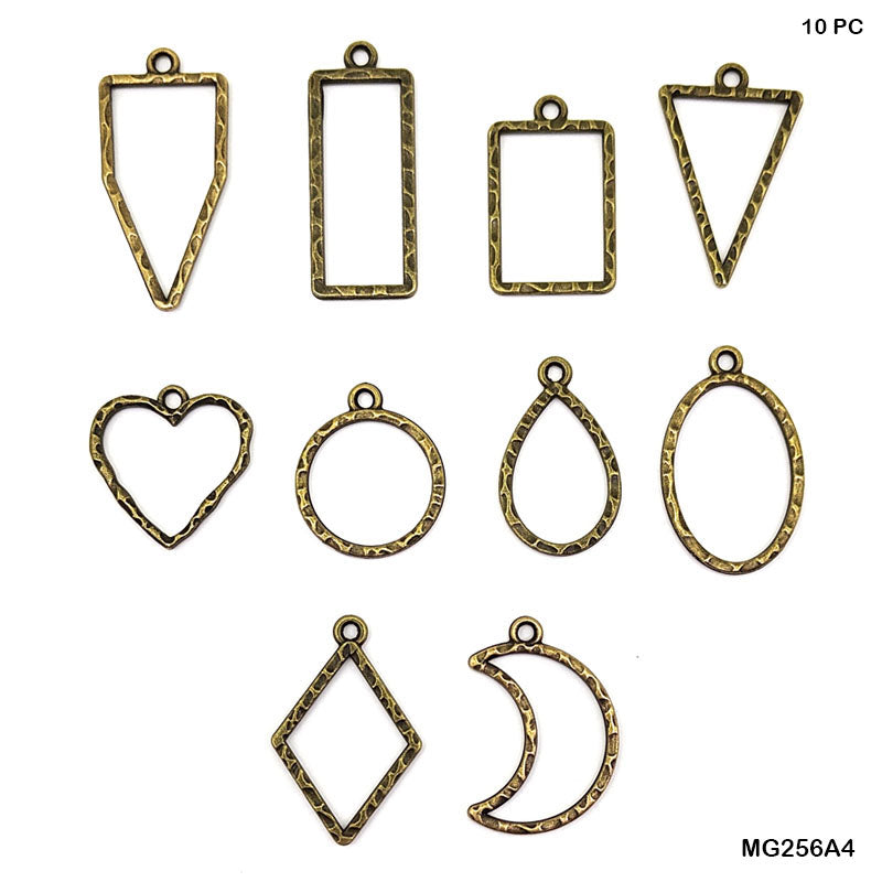 MG256A4 Bezels MixShapes Copper10pc