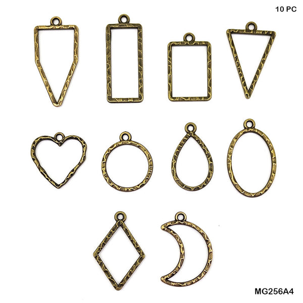 MG256A4 Bezels MixShapes Copper10pc