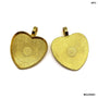 MG256B3 Heart Shape Metal Gold 6pc