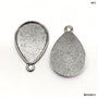 MG256C2 Drop Shape Metal Silver 6pc
