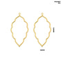 MG256F1 Bezels Leaf Shape Gold 5pc