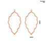 MG256F3 Bezels Leaf Shape RoseGold 5pc
