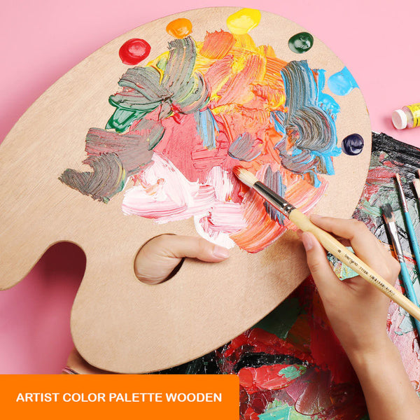Painting Palette Wooden Oval 24X30
