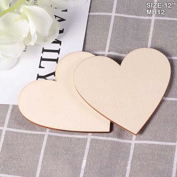 MDF Heart 12 inches set of 2