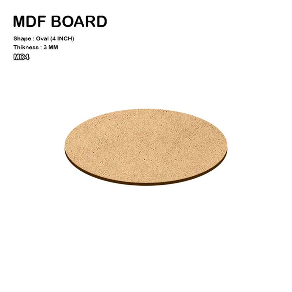 MDF Oval 4 inches pack of 5