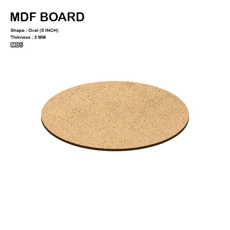 MDF Oval 5 inches pack of 4
