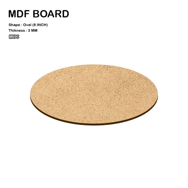 MDF Oval 6 inch pack of 3