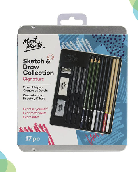 Mont Marte Graphite Pencil 17 pcs
