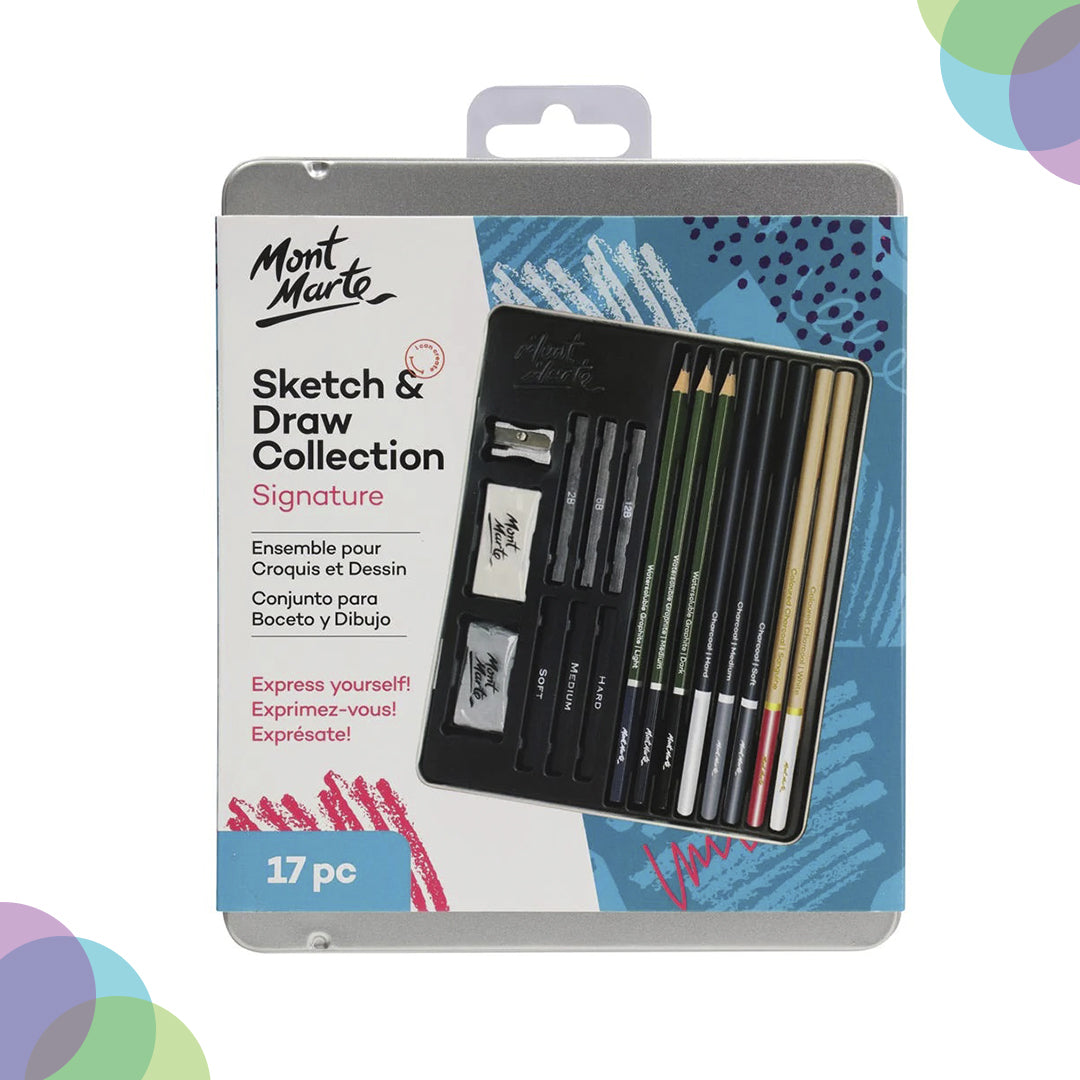 Mont Marte Graphite Pencil 17 pcs