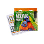 Mont Marte Acrylic Paint Set 24 Shades 12ml each