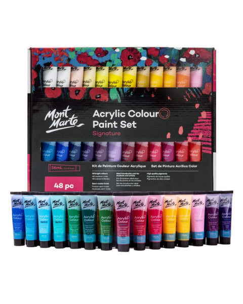 Mont Marte Acrylic Paint Set 48 Shades 36ml each