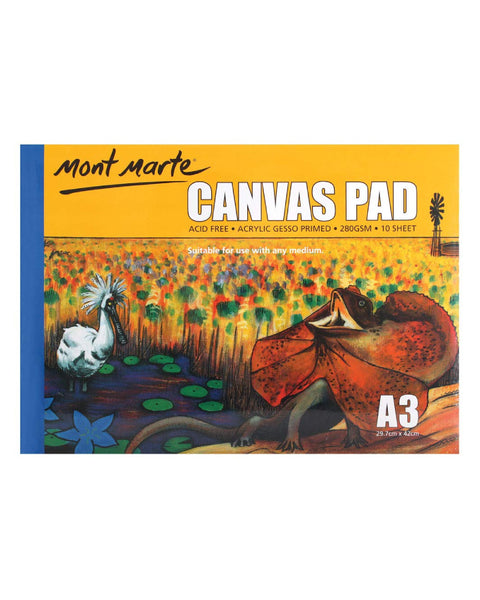 Mont Marte Canvas Pad White A3