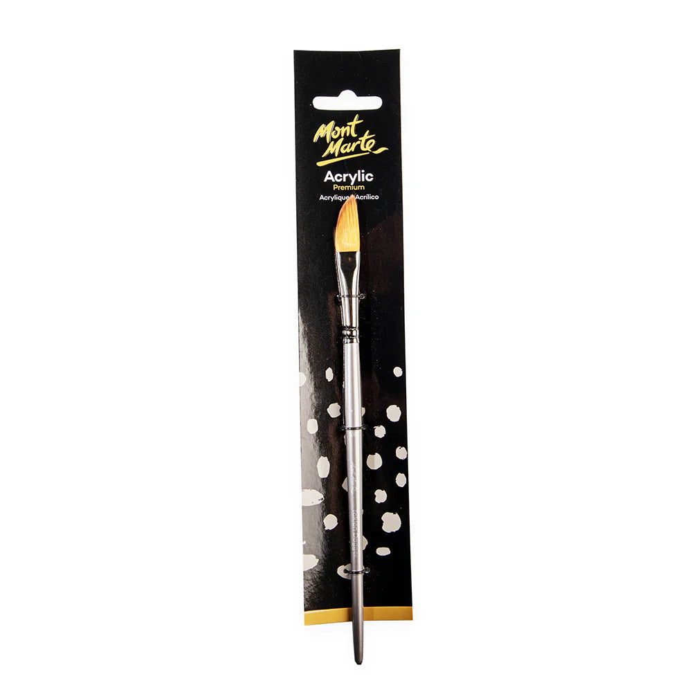 Mont Marte Dagger Brush Size 3/8, Short Handle, Brushes