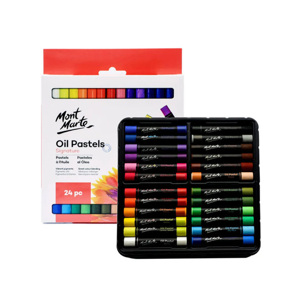Mont Marte Oil Pastels Set of 24 Shades