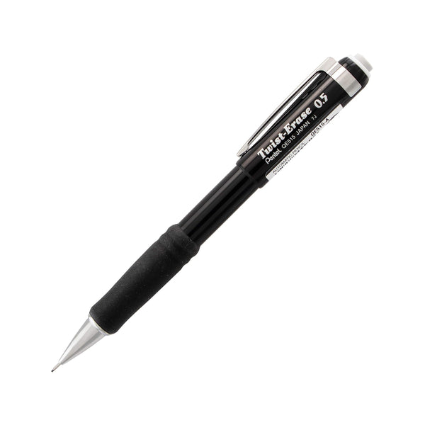 Pentel Mechanical Pencils Black Case Eraser Attached 0.5