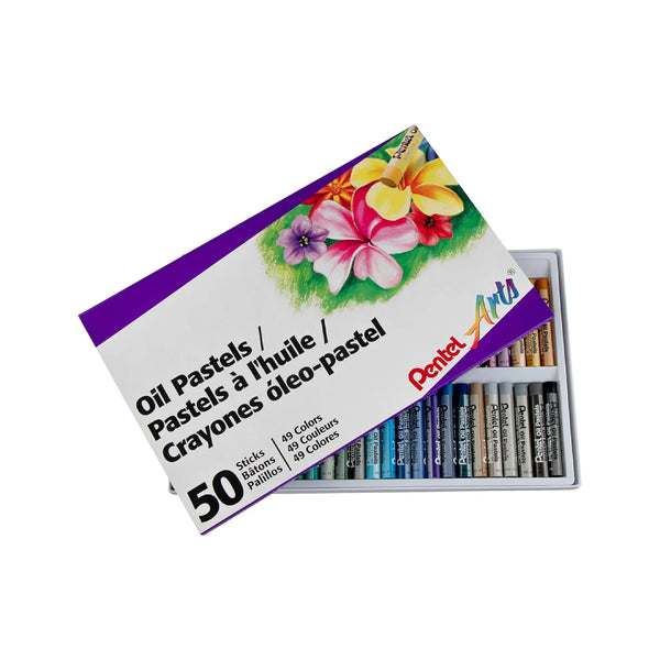 Pentel Oil Pastels Oil Pastel Set 50 Shades