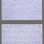 Silicon Alpha Numerical Mould 190x340mm for Resin Art