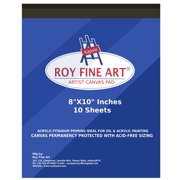 Roy Fine Art Canvas Pads White 8x10