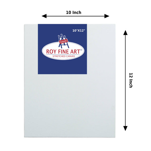 Roy Fine Art Stretched Canvas Medium Grain White Rectangle 10X12