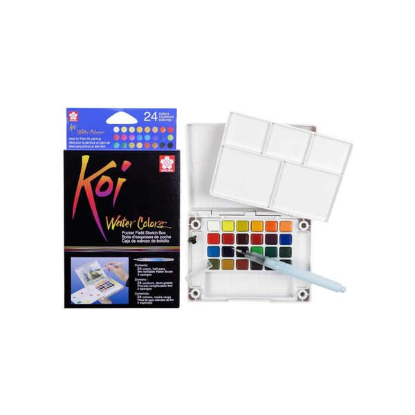 SK Koi Watercolour Cakes Half Pan Set of 24