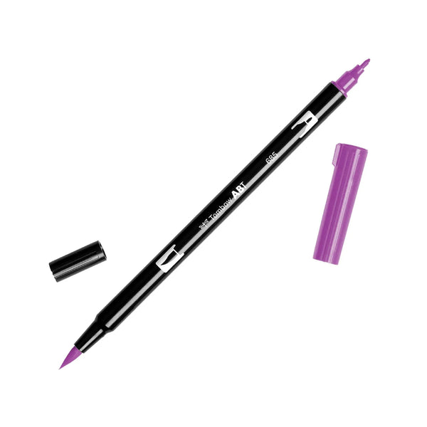Tombow ABT Brush Pen Deep Magenta Dual Tip