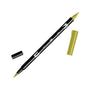 Tombow ABT Brush Pen Green Ochre Dual Tip