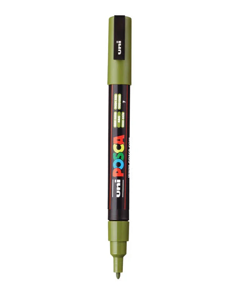 Uni Mitsubhishi Khaki Green Acrylic Marker 0.9-1.3mm