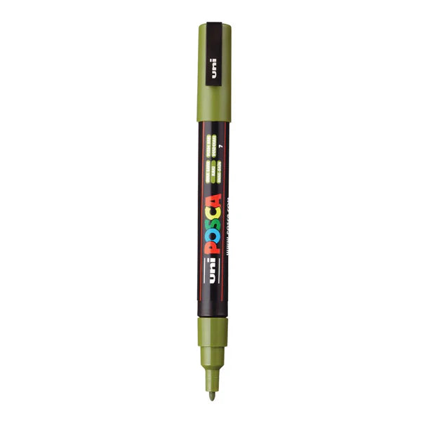 Uni Mitsubhishi Khaki Green Acrylic Marker 0.9-1.3mm