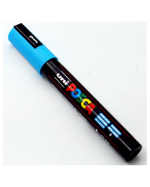 Uni Mitsubhishi Light Blue Acrylic Marker 1.8-2.5mm