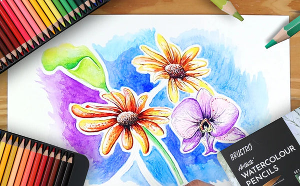 Brustro Watercolour Pencils Watercolour Pencils Set 72 Colour