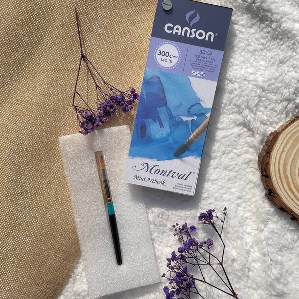 Canson Watercolour Mini Art Book 30 Sheets, 17.5cm x 7cm